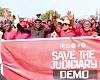 A protest over the Chief Justice's suspension led by the NPP last Monday