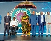President Mahama (4th from right) in the company of the Asantehene Otumfuo Osei Tutu II (4th from left), former President J.A. Kufuor (3rd from left), Armah-Kofi Buah (2nd from right), Minister of Lands and Natural Resources, and other dignitaries at the Mining Summit