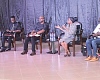 Nana Akua Anyidoho (3rd from right), Associate Professor, ISSER, in a panel discussion with Kwadwo Appiagyei-Atua (2nd from right), Associate Professor, UG School of Law; Prof. Raymond Atuguba (right), Immediate Past Dean, UG School of Law; Ann Aseye Donya (2nd from left), student, and Abdul Karim Ibrahim (3rd from left), Researcher. Moderating is Elsea Eyram Ekubea (left),  student. Picture: ERNEST KODZI 