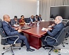 Foreign Minister Samuel Okudzeto Ablakwa in discussion with Iranian Ambassador Ali Ghomshi