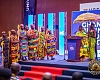 Otumfuo Osei Tutu II (seated), Asantehene, exchanging pleasantries with Prof. Joshua Alabi (left), Board Chair, GCB Bank PLC. Looking on are Prof. John K. M. Mawutor (3rd from right), Vice-Chancellor, UPSA, and other officials of the university. Picture: ERNEST KODZI