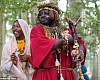 'King Atehene' and his handmaiden 'Asnat' were evicted from a wood in Scotland
