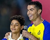 Cristiano Ronaldo Jr. (left) has earned his first call-up to the Portugal Under-15 national team