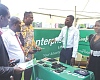 Flashback: Franklin Sowa (3rd from left), Director, Marketing and Sales, with some members of the Graphic team at one of the stands during the insurance fair last year