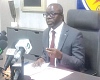 Julius Kwame Kpekpena, acting Managing Director, ECG, addressing the press