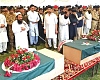  A funeral taking place near Lahore  last  week after India launched missile strikes
