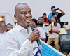 Haruna Iddrisu (inset), Education Minister, addressing the gathering at the sensitisation event