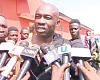 Nana Kumasah Krampah speaking to the media