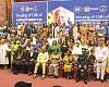 Prof. Naana Jane Opoku-Agyemang (seated 3rd from right), Vice-President, with Muntaka Mohammed-Mubarak (seated 3rd from left), Minister for the Interior, Kofi Okyere Darko (seated left), Director of Diaspora Affairs in the Office of the President, dignitaries and members of the African diaspora community after the event. Picture: CALEB VANDERPUYE