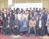 Alban Sumana Kingsford Bagbin (seated 4th from right), Speaker of Parliament, with Mahama Ayariga (seated 4th from left), Majority Leader of Parliament; Alexander Afenyo-Markin (seated 3rd from right), Minority Leader of Parliament; Steve Katawa Banda (seated 2nd from right), President, Conference of the Commonwealth Hansard Editors Association - Africa Region, and some participants. Picture: ELVIS NII NOI DOWUONA 