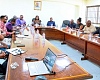 Elizabeth Ofosu-Adjare, Minister of Trade, Agribusiness and Industry, addressing members of the committee and representatives of cement manufacturing companies