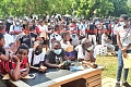 Applicants at an Immigration recruitment