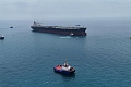 Drone view of oil tanker HELGA berthed at one of Iraq's southern offshore oil terminals near Basra as it prepares to load crude oil, becoming the second vessel to arrive since the closure of the Strait of Hormuz, April 24, 2026. REUTERS/Mohammed Aty