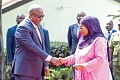 President John Mahama with President Samia Suluhu Hassan of Tanzania
