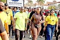 Chief of Staff Julius Debrah (2nd left) with his wife and Betty Krosbi Mensah, National Coordinator of National Wellness Programme (right) during the 2026 Independence Day Run/Walk in Accra