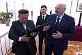 The rilfle is a gift 'just in case enemies appear', Lukashenko tells Kim