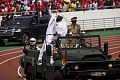 Guinea's President-elect Mamady Doumbouya arrives in a vehicle to take the oath of office during a swearing-in ceremony in Conakry, Guinea, January 17, 2026. REUTERS/Stringer 