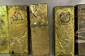 Officers discovered the gold bars on a man who was planning to fly abroad
