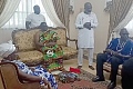 Nii Kojo Ashifie Papanyira I (2nd from left)  in the company of other tradional rulers, receiving the Lamptey family delegation during the courtesy call