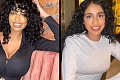 ​Ranvia - pictured before and after her breast surgery - says the size of her breasts began to impact how she was perceived