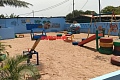 The exact spot where the microlight aircraft crashed has been converted into a playground for the learners