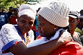 Worried parents and relatives gathered outside the school in Gilgil for news of their children