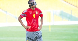 Razak Simpson — One of the local players in the Black Stars