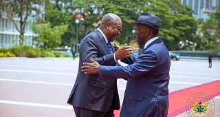 President Mahama returns from Côte d’Ivoire after bilateral talks with President Ouattara