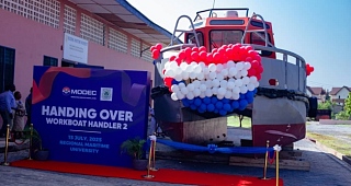 RMU receives $20k and workboat from MODEC to train next generation of seafarers