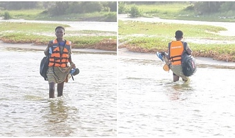 FLASHBACK: Remember Akakpo, then Form 2 student of Vision Redeemers School, finding her way home from school. Picture: ELVIS NII NOI DOWUONA