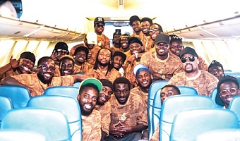 The Black Stars were in high spirits as they arrived in Boston, USA
