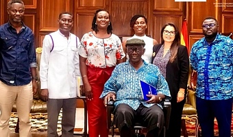 Representatives of the African Legacies Institute with former President John Agyekum Kufuor and senior members of the Kufuor Foundation