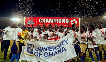 University of Ghana strike early to clinch Honda Football Championship title