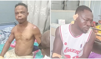 Two of the victims of the galamsey clash at Sefwi Asawinso 