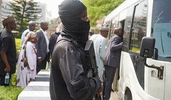 Security was tight at the Federal High Court for the hearing where the defendants were remanded in custody
