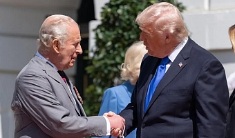 King Charles and US President Donald Trump shook hands before the Royals left