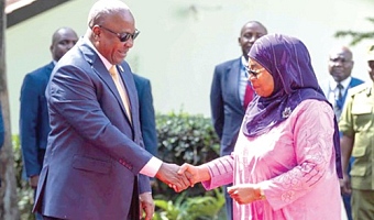 President John Mahama with President Samia Suluhu Hassan of Tanzania