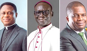 Apostle Dr Eric Nyamekye, Chairman of the Church of Pentecost, Most Rev Matthew Gyamfi, President of the Ghana Catholic Bishops Conference, Rev Stephen Wengam, General Superintendent, Assemblies of God, Ghana