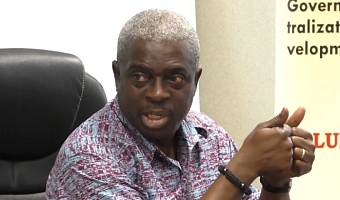 Kwasi Adu-Amankwah, a former Secretary-General of the Trades Union Congress, delivering the keynote address