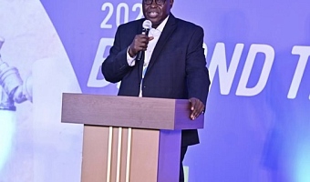 Mr Charles Nimako, Ghana Country Director of Safe Water Network, addressing participants at the 16th Beyond the Pipe Forum