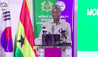 Government Statistician, Dr Alhassan Iddrisu, speaking at the release of the mVAM Food Insecurity Vulnerability Report