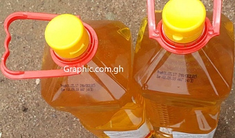 Dr Cassiel Ato Forson (2nd from right), Minister of Finance, and Thomas Nyarko Ampem (right), Deputy Minister of Finance, interacting with some Customs officers during the tour