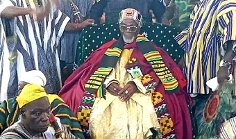 Ya-Na Dr (H.C) Abukari II, Overlord of Dagbon, after he was confered with the honorary doctorate degree 