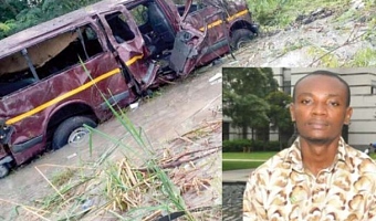 Samuel Nuamah, a 36-year-old journalist from the Ghanaian Times, was violently ejected from the mangled wreck, and the vehicle then landed on him in a muddy ditch, killing him instantly.