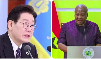 President Mahama in South Korea, scheduled for talks with President Myung on Wednesday
