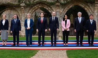 The G7 ministers were joined by the European Union's foreign policy chief Kaja Kallas