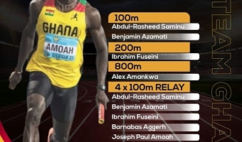 Azamati, Joe Paul lead Ghana’s 8-member squad to World Athletics Championships