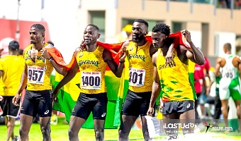 Ghana fell short in the men's 4x100m final, finishing in a disappointing third position