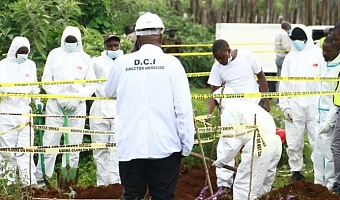 Some of the bodies appear to have come from a hospital in a neighbouring county