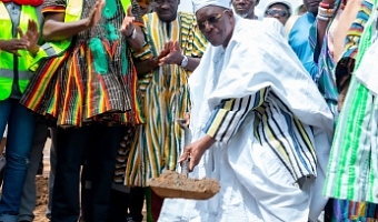 Speaker Bagbin cuts sod for Wa Naa Palace Meeting Hall